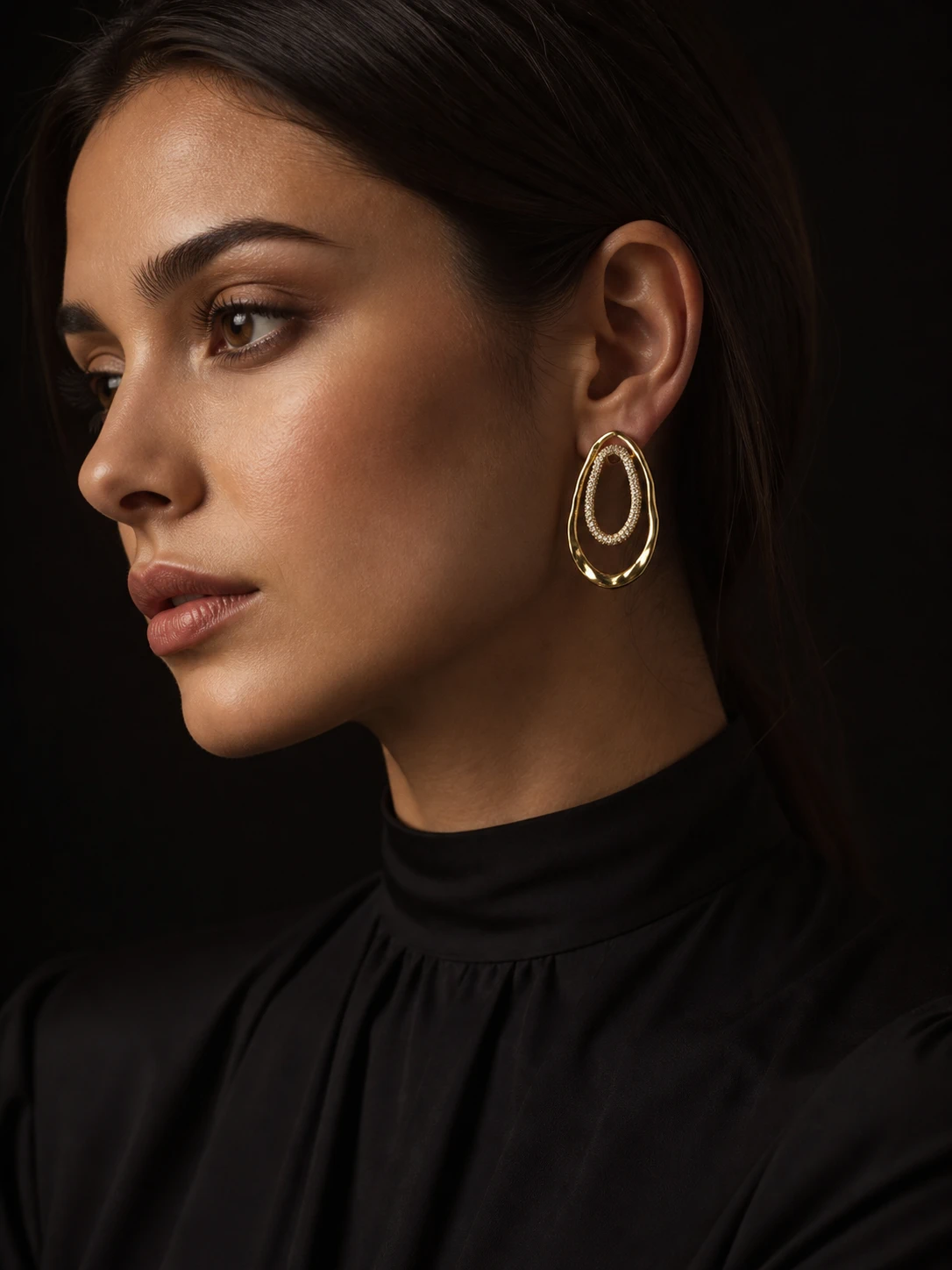 Modelo de perfil con pendiente dorado COSMIKA